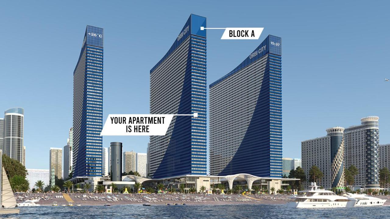 Only Front Sea View, No Side View, Wonderful Panorama, High Floor, Location Guarantee Aparthotel Батуми Екстериор снимка